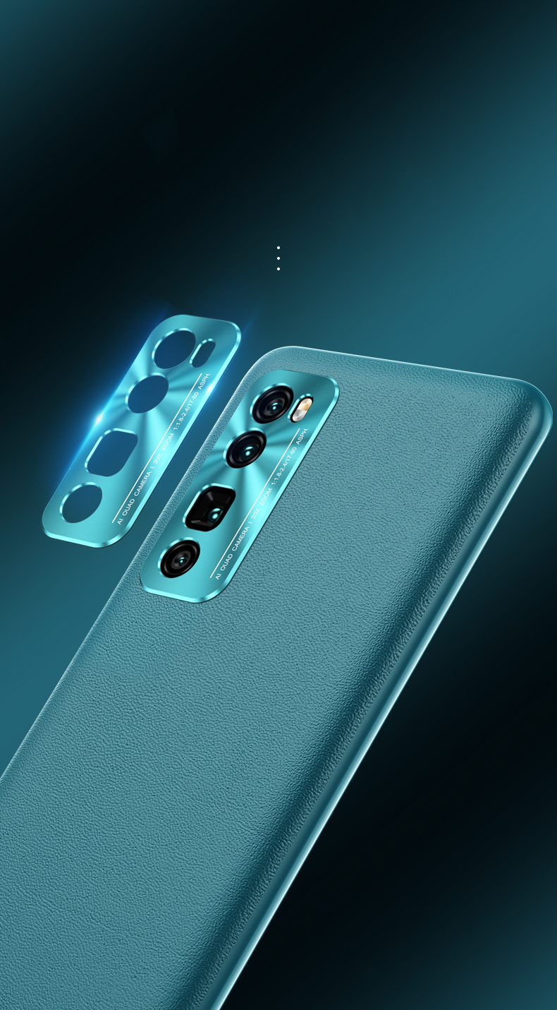 Case Huawei Nova 7 SE / Pre-order * เคสหนัง PU เคลือบโทรศัพท์ TPU อ่อน *