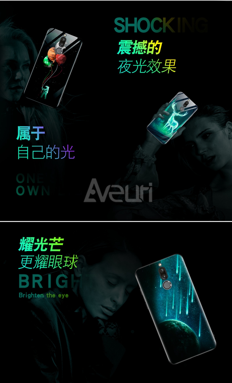 Case Huawei Nova 3 / Pre-Order * เคสแก้วเรืองแสง เคสแฟชั่นส่องสว่างกระจกนิรภัย *