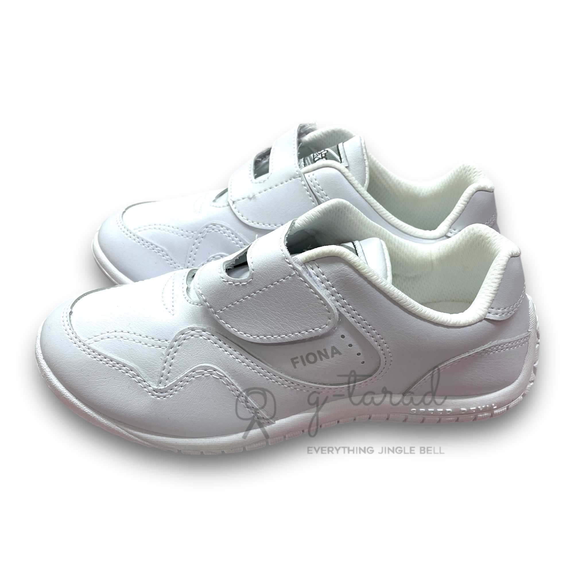 Breaker F-13 - รองเท้าผ้าแบบเทป สีดำ, สีขาว No.31-41