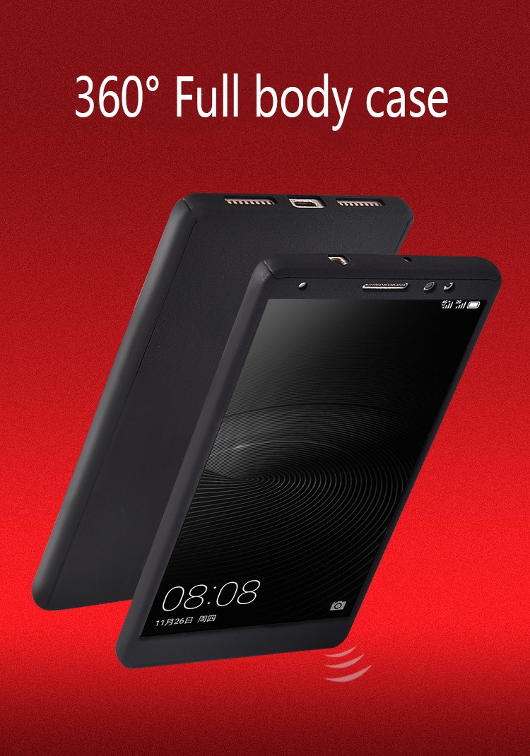 Case Huawei Mate 8 / Pre-order * เคสป้องกันมีฝาครอบเต็ม 360 องศา + กระจกนิรภัย *