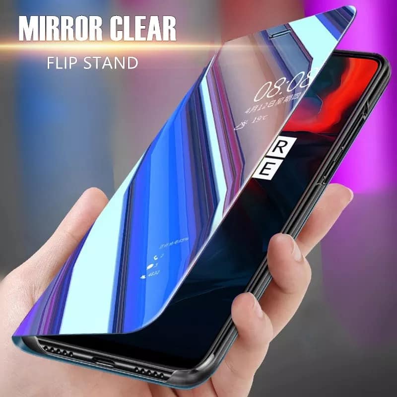 Case OPPO F11 Pro / Pre-Order * เคส View Mirror ปกกระจกมองหุ้มหนัง *