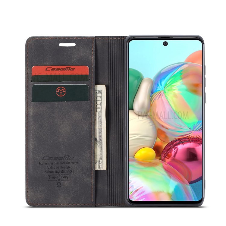 Case Samsung Galaxy A71 / Pre-order * CASEME 013 Series ปกหนังโทรศัพท์พลิกกระเป๋าสตางค์สไตล์กระเป๋า: 2 ช่องเสียบการ์ด + กระเป๋าเงินสด 1 *