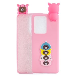 Case Huawei P40 Pro / Pre-order * 3D Doll Decor ลวดลาย TPU ตุ๊กตา 3 มิติน่ารักและน่ารัก *