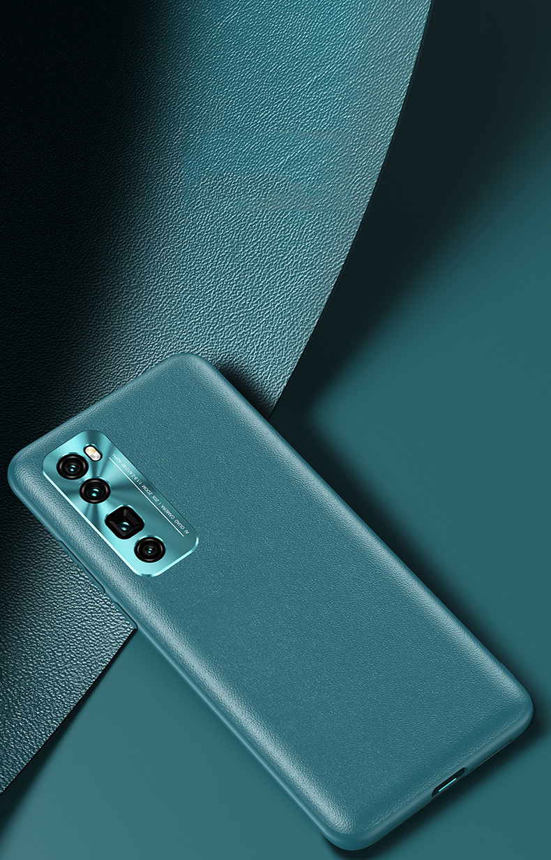 Case Huawei Nova 7 SE / Pre-order * เคสหนัง PU เคลือบโทรศัพท์ TPU อ่อน *