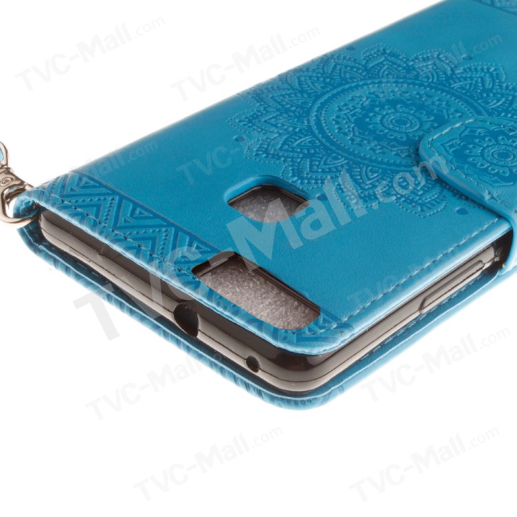 Case Huawei P9 Plus / Pre-order * * ผิวนูนดอกไม้ Mandala กับเชือกเส้นเล็ก *