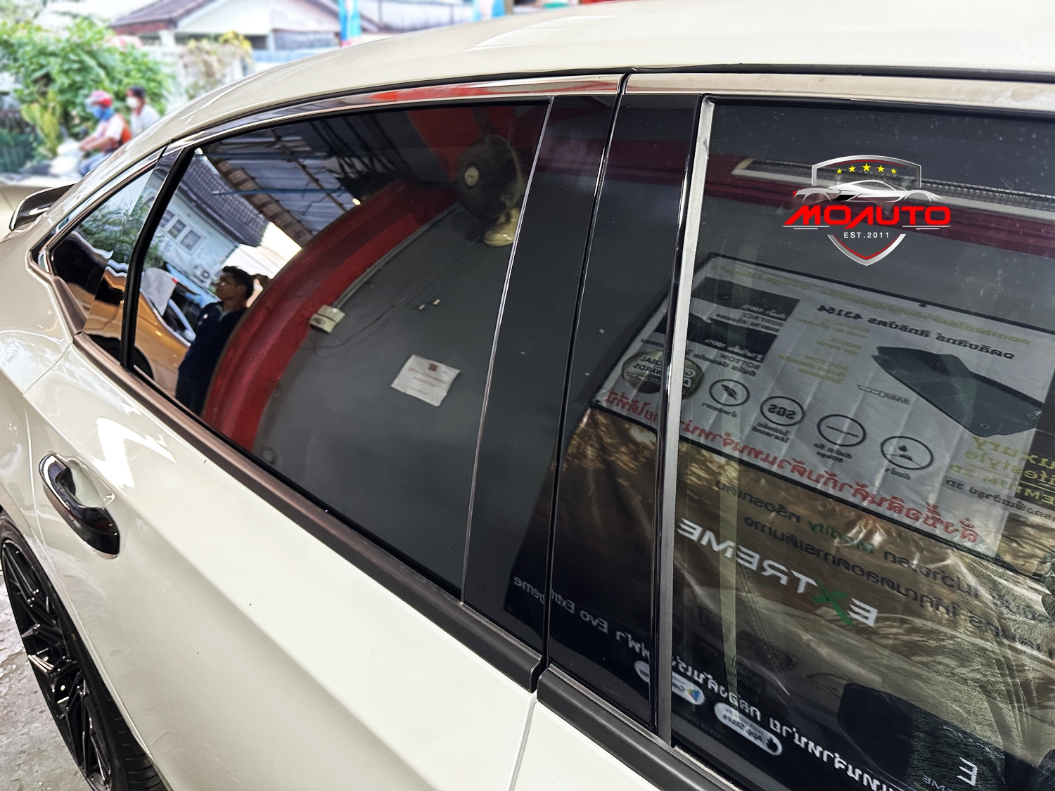 เสาประตู A B ดำเงา RS แท้ CIVIC FE