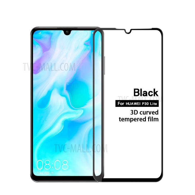 กระจกนิรภัย Huawei P30 Lite / Pre-Order * Mofi 3D โค้งขนาดเต็มจอ การส่งผ่านแสงสูง, จอแสดงผล HD *