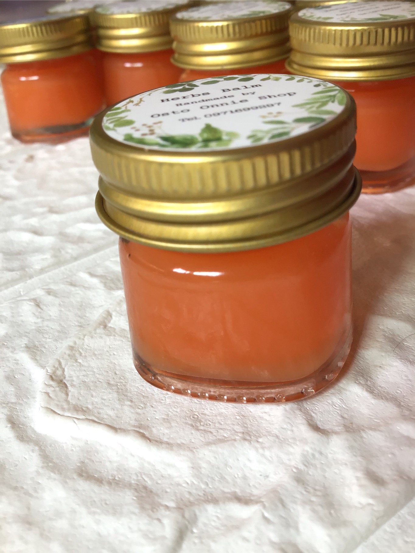 🔥 ยาหม่องพริก Chili Balm 🔥 Handmade แดงส้ม ขวดแก้ว