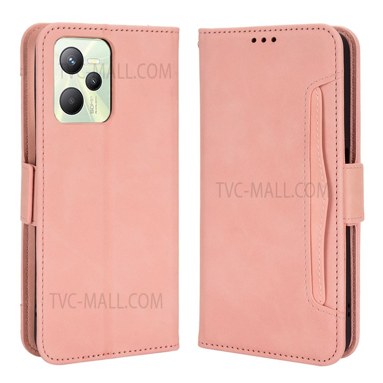 Case Realme C35 # Pre-Order * เคสกระเป๋าสตางค์ Stand Anti-scratch PU Leather เคสป้องกันหลายช่องเสียบการ์ด Magnetic Closing Phone Shell *