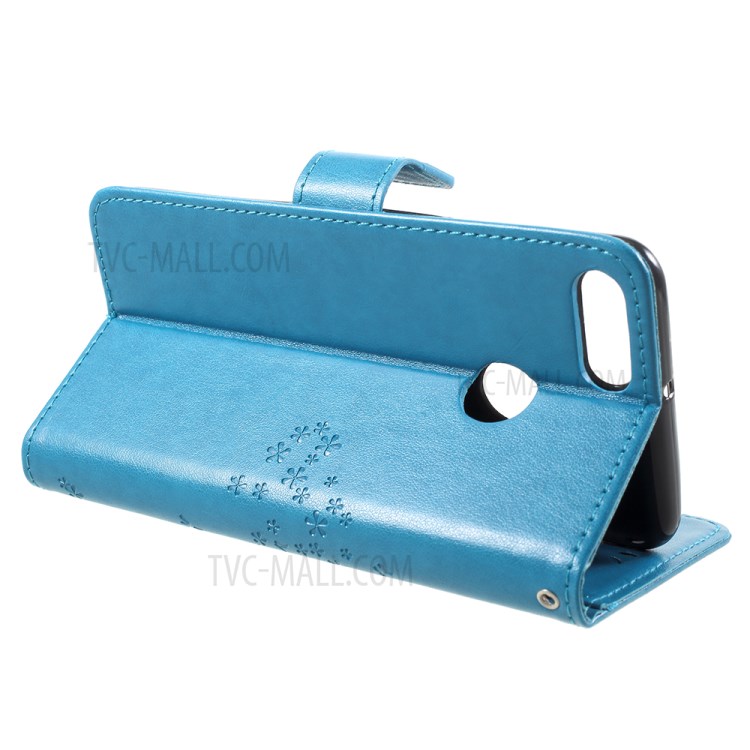 Case Huawei Y9 / Pre-order * ปั็มลายนกฮูกต้นไม้แบบหนังกระเป๋าสตาง + สายรัดข้อมือที่ง่ายต่อการพกพา *