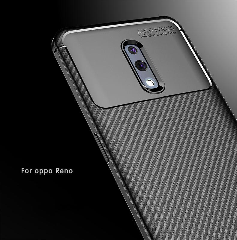 Case OPPO Reno / Pre-order * เคสคาร์บอนไฟเบอร์เนื้อ TPU ป้องกันอ่อนนุ่มยืดหยุ่นและทนทาน *