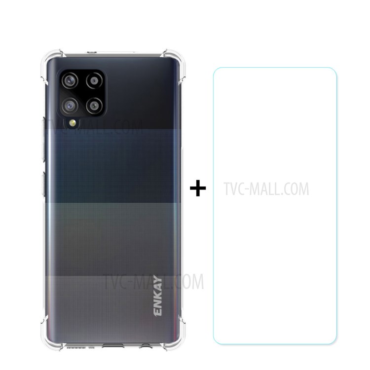 Case Samsung Galaxy A42 5G / Pre-Order * HAT-PRINCE ENKAY เคสโทรศัพท์ใสกันลื่น 0.26mm 9H 2.5D +กระจกกันรอย *
