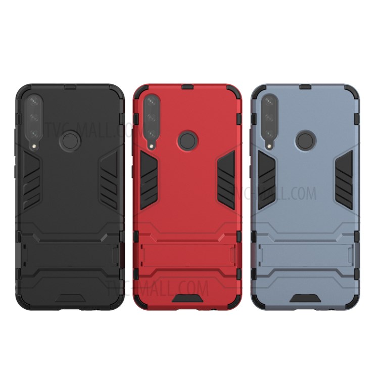 Case Huawei Y6p / Pre-Order * เคสป้องกัน + PC Cool TPU พร้อมขาตั้ง พลาสติกแข็ง + TPU อ่อน = สองชั้น *