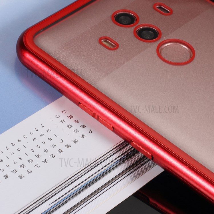 Case Huawei Mate 10 Pro / Pre-order * เคสกรอบโลหะแม่เหล็ก + ปกหลังกระจกนิรภัย ถอดออกได้ *