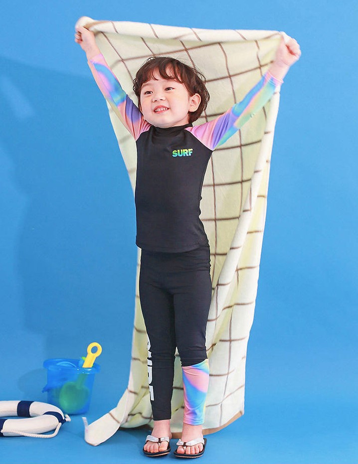 ชุดว่ายน้ำ สีชมพูม่วง ไซส์ L-XL-2XL-3XL