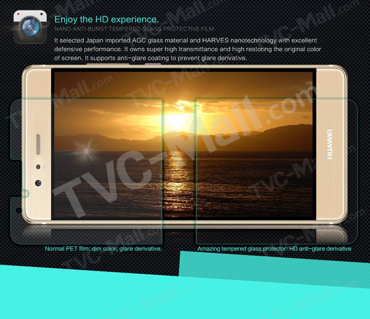 กระจกนิรภัย Huawei P9 / Pre-order * NILLKIN Amazing H ความแข็ง 9H แต่เพียง 0.33mm หนา *