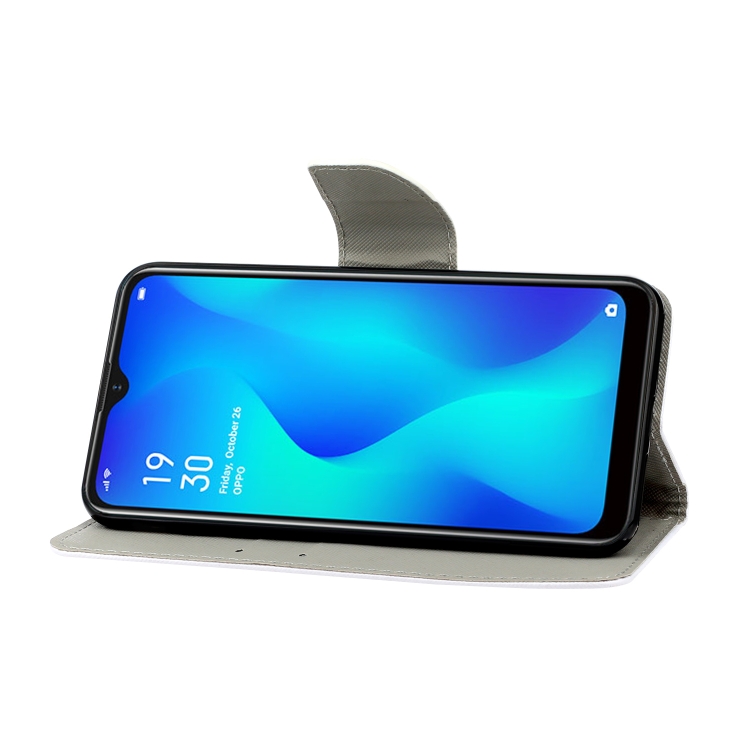 Case OPPO A3S / Pre-order * รูปแบบการวาดสีซองหนังพลิกแนวนอนพร้อมที่วางและช่องเสียบการ์ดและกระเป๋าสตางค์ *