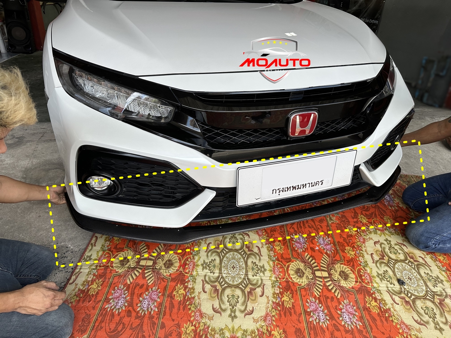 ลิ้นหน้าคาร์บอนแท้ HATCHBACK FK 2016-2018