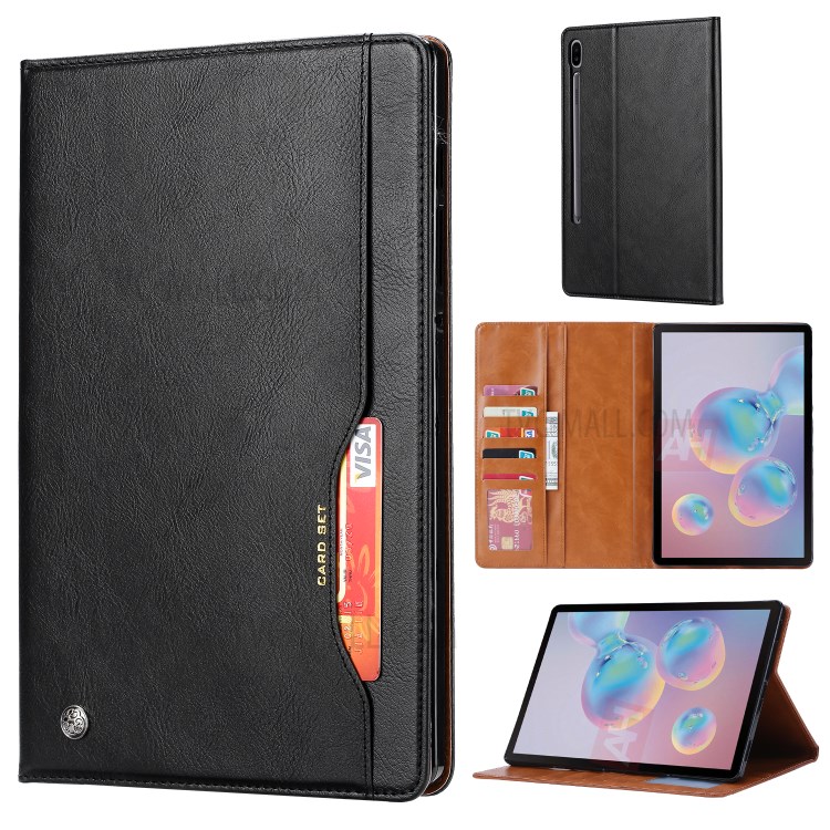 Case Samsung Galaxy Tab S7 FE # Pre- Order * เคสการออกแบบ Wallet: ช่องแยก + 1 ช่องใส่เงินสด + 1 ช่องใส่การ์ดด้านนอก *