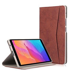 Case Huawei MatePad T8' / Pre-Order * เคสยืนหนัง PU ที่ครอบคลุมที่มีการท่องเที่ยวประกอบด้วยกระเป๋าสำหรับการ์ดและเงินสด *