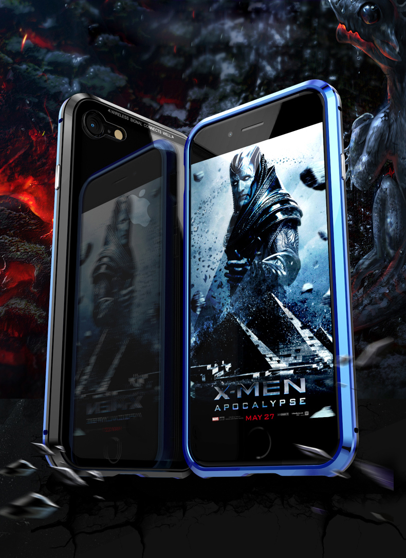 Case iPhone SE (2020) / Pre-Order * เคสโครงโลหะแม่เหล็กไฟฟ้าที่น่าสนใจ + กระจกนิรภัยด้านหลังปก *