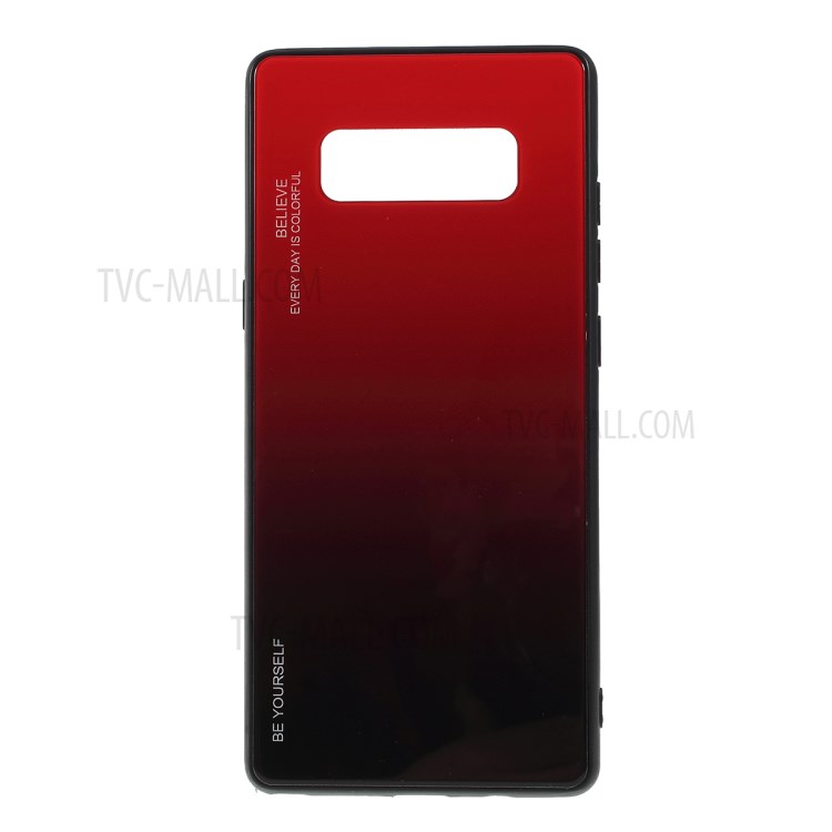 Case Samsung Galaxy Note 8 / Pre-order * เคสกระจกสีไล่โทนสี + PC + TPU Hybrid *