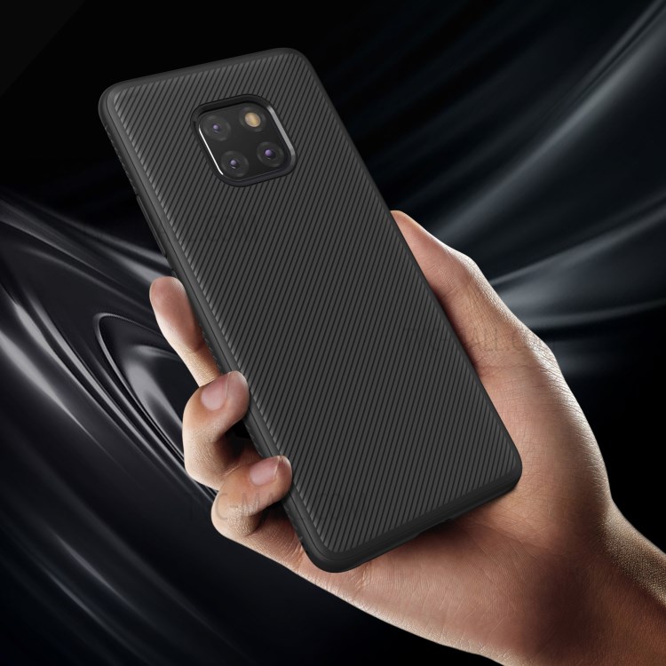 Case Huawei Mate 20 Pro / Pre-order * เคส TPU พื้นผิวทแยง, กันลื่น, ป้องกันลายนิ้วมือและป้องกันรอยขีดข่วน *