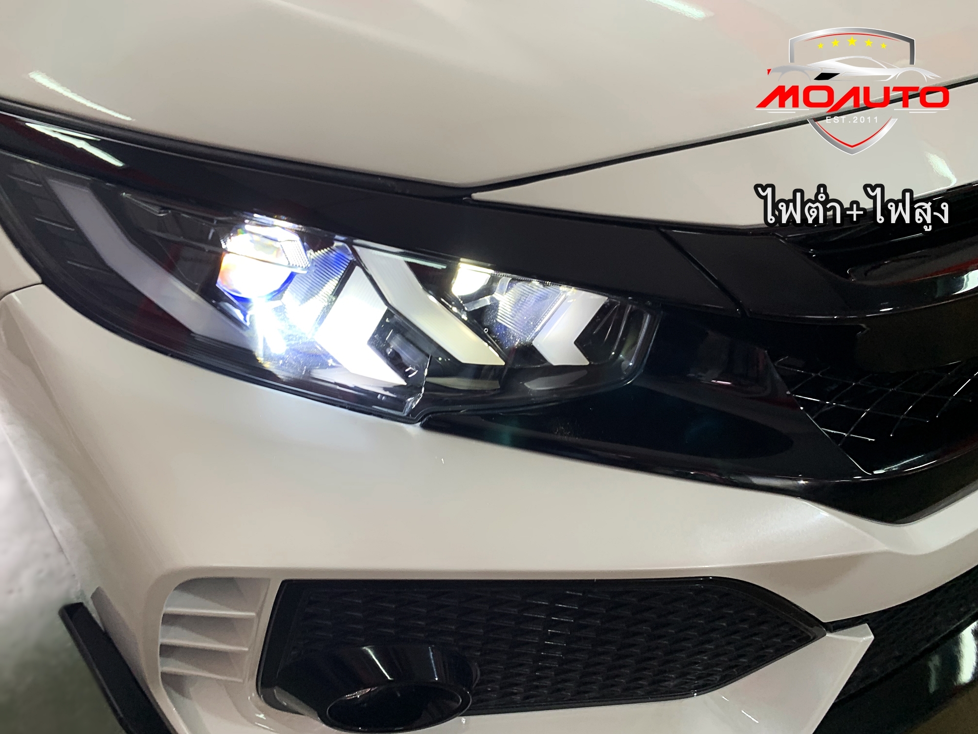 โคมไฟหน้า LED CIVIC FK ทรง Lamborghini Style