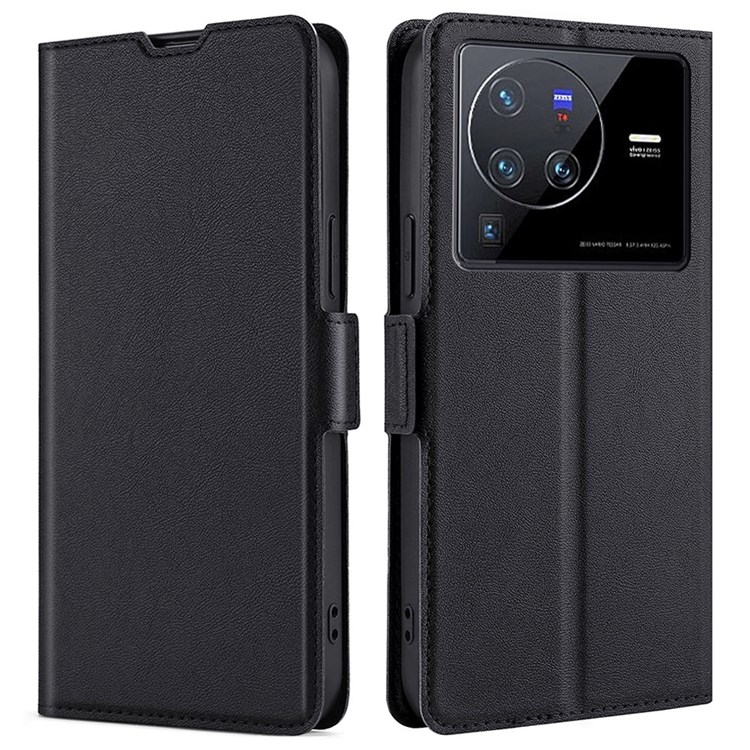 Case Vivo X80 Pro # Pre-orde * กันกระแทกด้านข้างแบบแม่เหล็กเคสโทรศัพท์ PU *