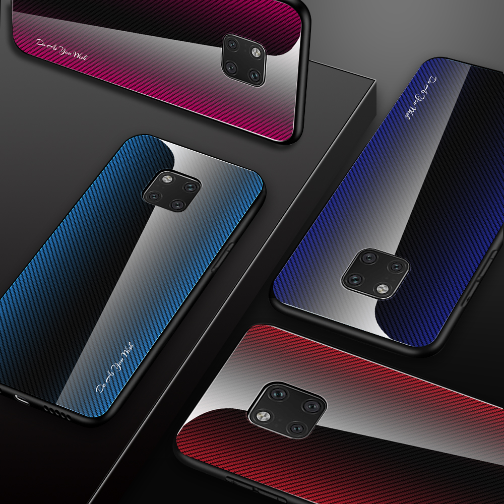 Case Huawei Mate 20 Pro / Pre-Order * เคสพื้นผิวกระจกปกหลัง + ขอบ TPU นุ่มป้องกันการตกและทนต่อแรงกระแทก *