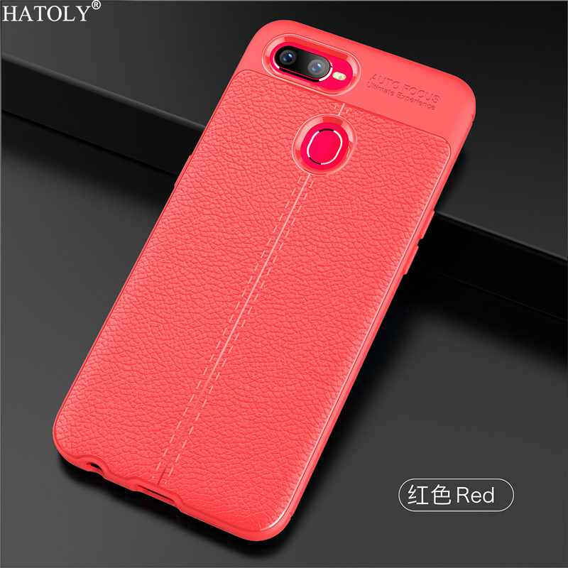 Case OPPO F9 / Pre-Order * เคสผิวลิ้นจี่ป้องกัน ผิวหนัง TPU *