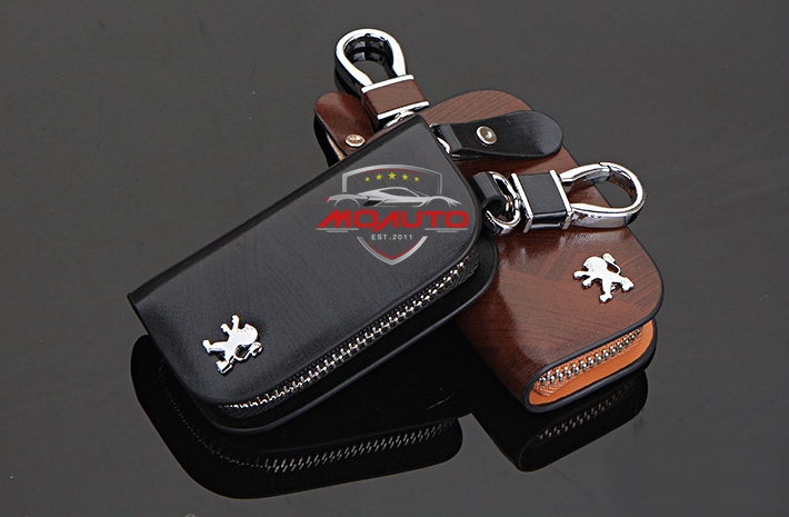 เคสกุญแจซองหนังลายไม้ PEUGEOT 3008 5008