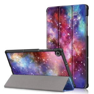 Case Lenovo Tab M10 FHD Plus # Pre-Order * เคสหนัง 3 - พับ เนื้อลิ้นจี่ ฟังก์ชั่นปลุก / หลับอัตโนมัติประหยัดพลังงาน *