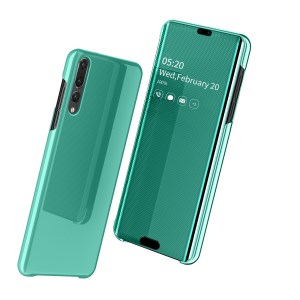 Case Huawei P20 Pro / Pre-order * View Window Mirror ทำจากวัสดุหนัง PC + PU หน้าต่างโปร่งแสงเพื่อการดูข้อมูลที่ง่าย *