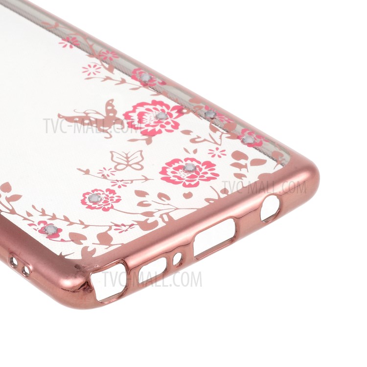 Case Samsung Galaxy Note 10 Lite # Pre-Order * การออกแบบดอกไม้และผีเสื้อที่สง่างาม การตกแต่งเพชรประกาย *