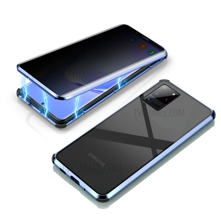 Case Samsung Galaxy S20 Ultra 5G / Pre-order * เคสกันกระแทก ป้องกันการแอบมอง กรอบโลหะแม่เหล็ก + กระจกนิรภัย Combo Case [ไม่รองรับการปลดล็อกลายนิ้วมือ] *