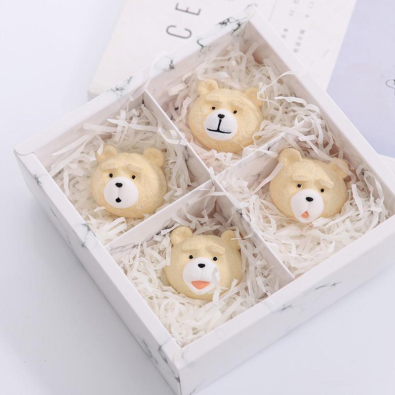 แม่พิมพ์ซิลิโคน เซ็ตหน้าหมี 4 ชิ้น 4.5*2.5 cm 25g 006433