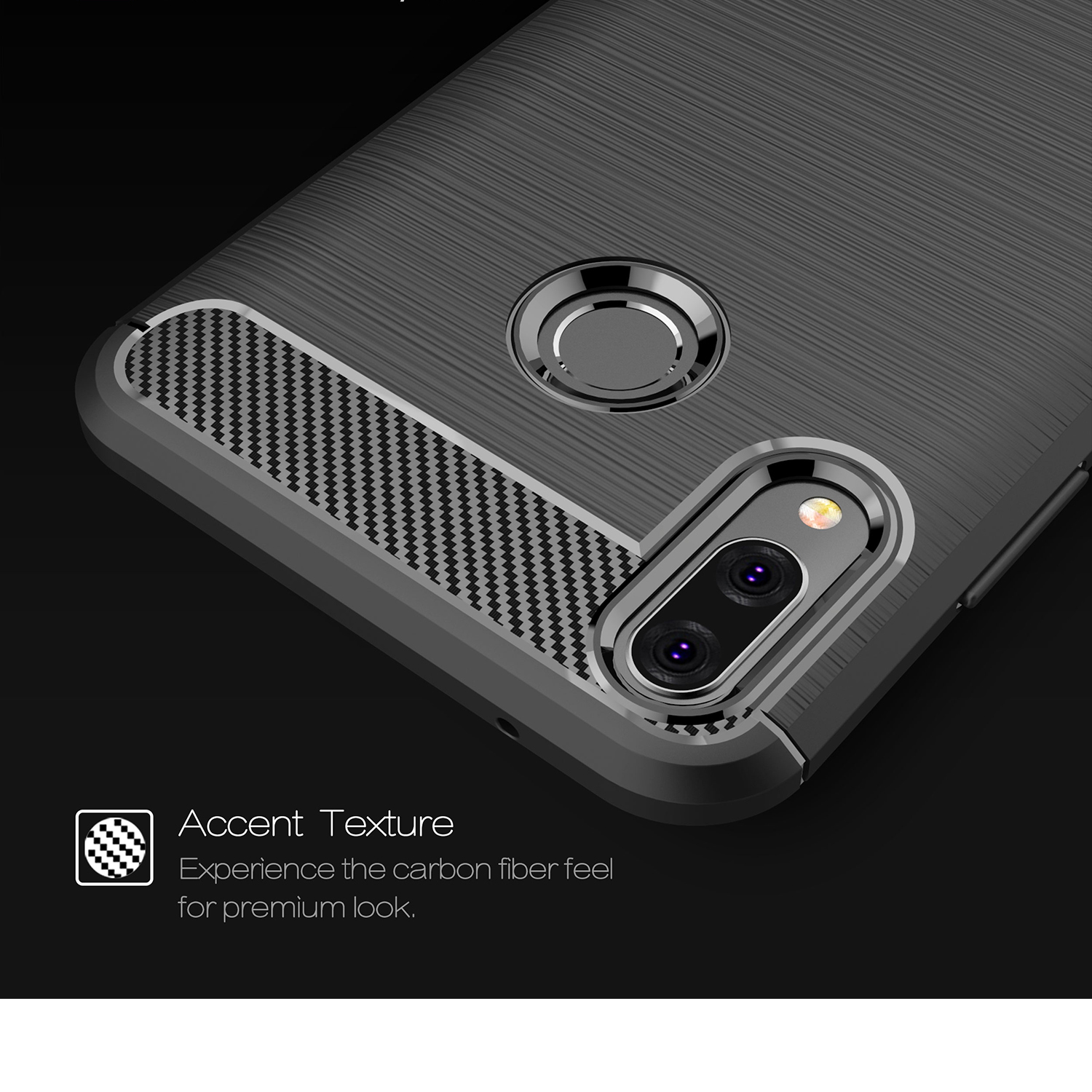 Case Huawei Y9 2019 / Pre-orde * คาร์บอนไฟเบอร์เนื้อ Brushed ทำจากวัสดุ TPU คุณภาพสูงปลอดสารพิษและทนทาน *