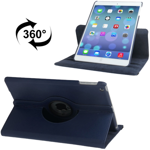 Case iPad Gen5 2017/Gen6 2018 # Pre-Order * เคสแท็บเล็ตหนังหมุนได้ 360 องศาเนื้อลิ้นจี่พร้อมที่วาง *