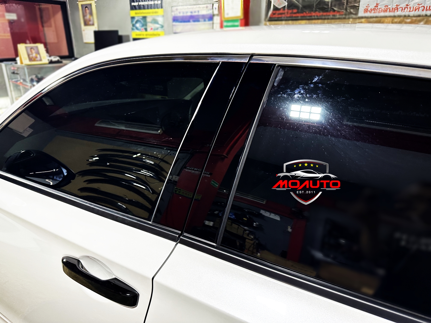 เสาประตู A B ดำเงา RS แท้ CIVIC FE