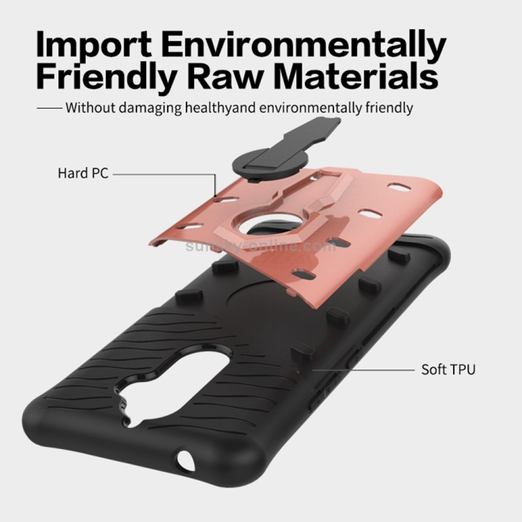 Case Lenovo K8 Note / Pre-order * เคส Hybrid PC + TPU Dropproof Sniper เคสปกคลุมป้องกันด้านหลังกับผู้ถือ 360 องศา + ขาตั้ง *