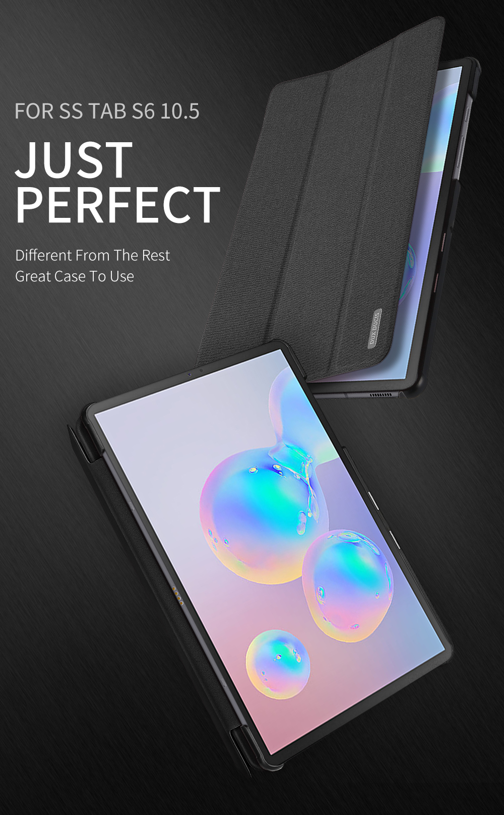 Case Samsung Galaxy Tab S6 / พรีออเดอร์ * DUXDUCIS Domo Smart Case ทำจากหนัง PU สังเคราะห์คุณภาพสูง *