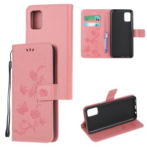 Case Samsung Galaxy A31 / Pre-Order * เคสหนังพิมพ์ลายดอกไม้ผีเสื้อพร้อมกระเป๋าสตางค์ *