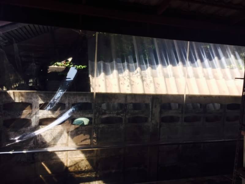 ผ้าใบชักรอก กว้าง 1เมตร สูง 6เมตร (ไม่รวมเสาค้ำ) กันสาดผ้าใบ ชักรอกผ้าใบ ผ้าใบม้วนขึ้นลง ผ้าใบม้วนเก็บได้ มีทุกสี 1m x 6m