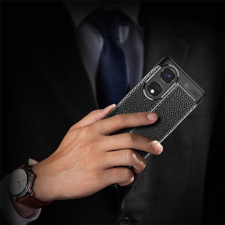 Case OPPO Reno8 T 5G # Pre - Order * เคสผิวลิ้นจี่เนื้อ TPU ป้องกันรอยขีดข่วนโทรศัพท์ *