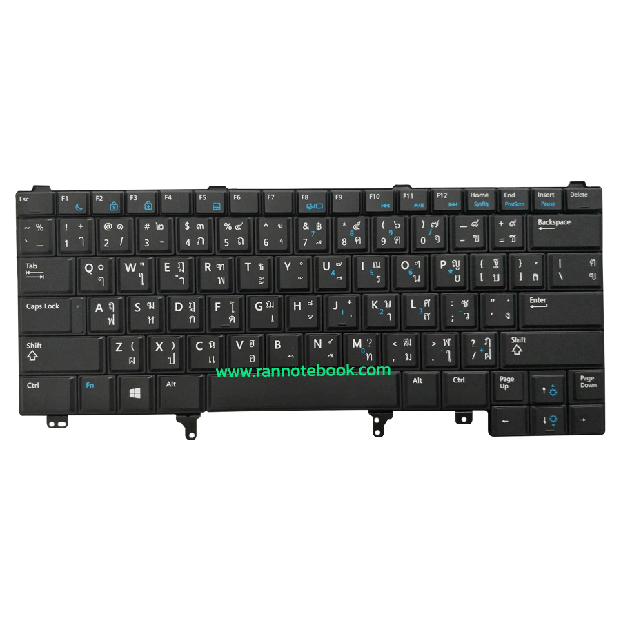 Keyboard Dell Latitude 6440 ไทย อังกฤษ แท้ คีย์บอร์ด Dell E6440 แป้นพิมพ์ Dell E6440 แท้ ประกันศูนย์ Dell ราคา พิเศษ