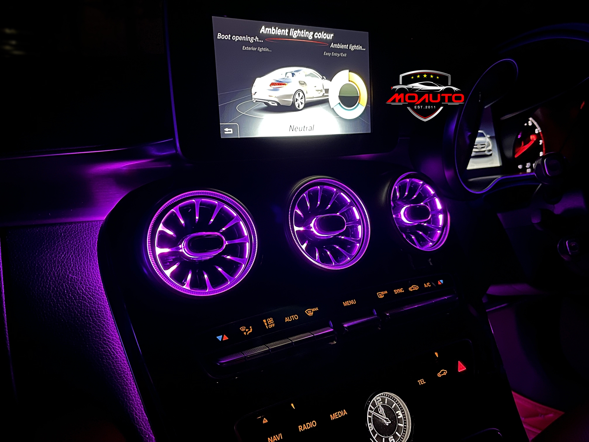 ไฟช่องแอร์ AMBIENT LIGHT AIR VENT - C200 C250 Coupe W205