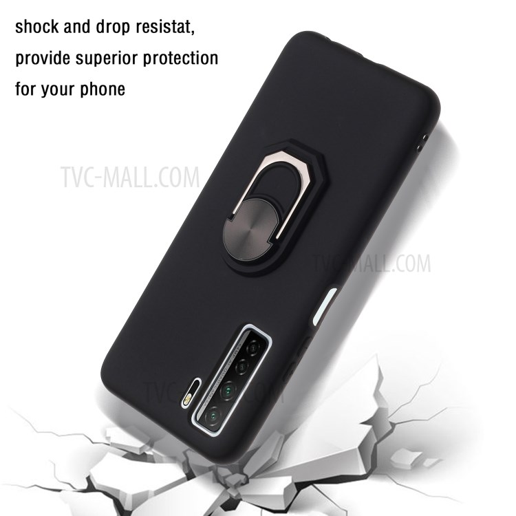 Case Huawei Nova 7 SE / Pre-order * เคสซิลิโคนสำหรับขาตั้งเคส [Metal Sheet ในตัว] *