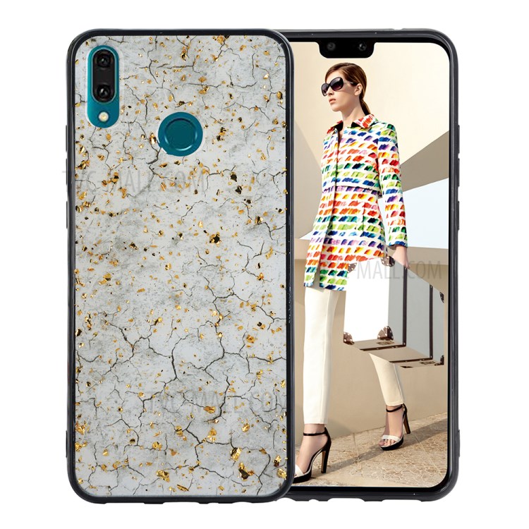 Case Huawei Y9 2019 / Pre-orde * เคสเคลือบปั๊มทองคำเลอค่าหรูหรา วัสดุ TPU อ่อนนุ่มยืดหยุ่นและทนทาน *