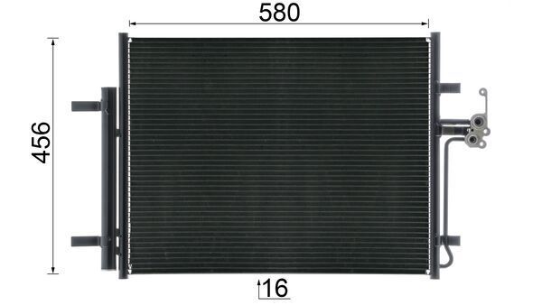แผงแอร์ รังผึ้งแอร์ อีโวค / RANGE ROVER EVOQUE / Air conditioning condenser / LR000566, LR023921